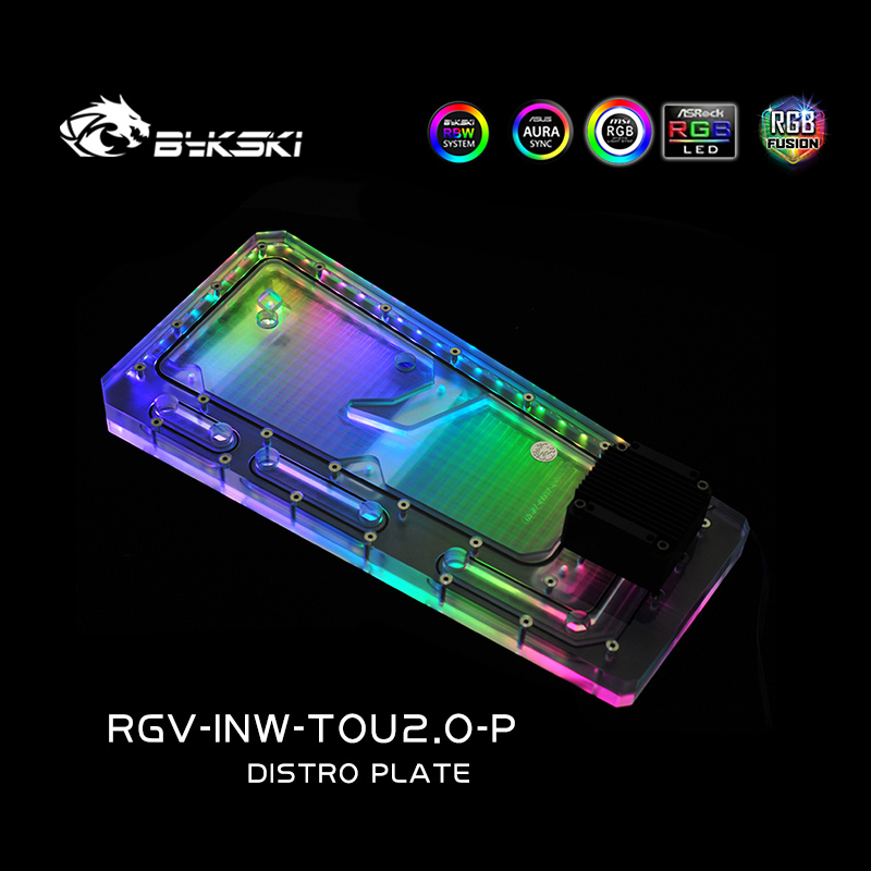 Distro Plate Ddc Pump Combo - BYKSKI RGV-INW-TOU2.0-P Решение для акриловой платы