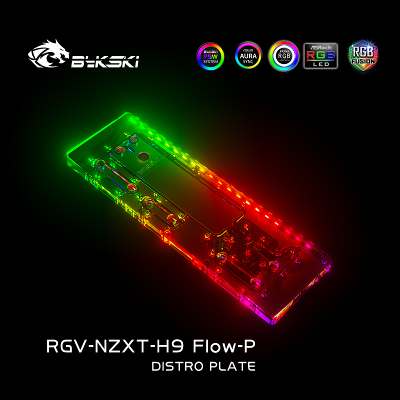 Bykski RGV-NZXT-H9 FIow-P акри – обзор и цена Distro Plate Ddc Pump Combo