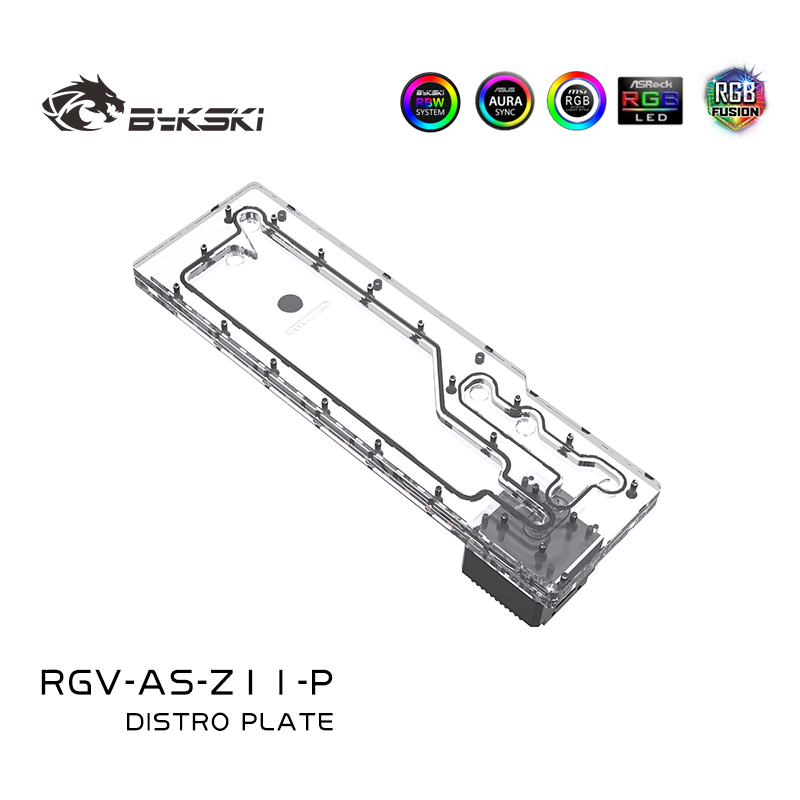 BYKSKI RGV-AS-Z11-P акриловый  – обзор и цена Distro Plate Ddc Pump Combo