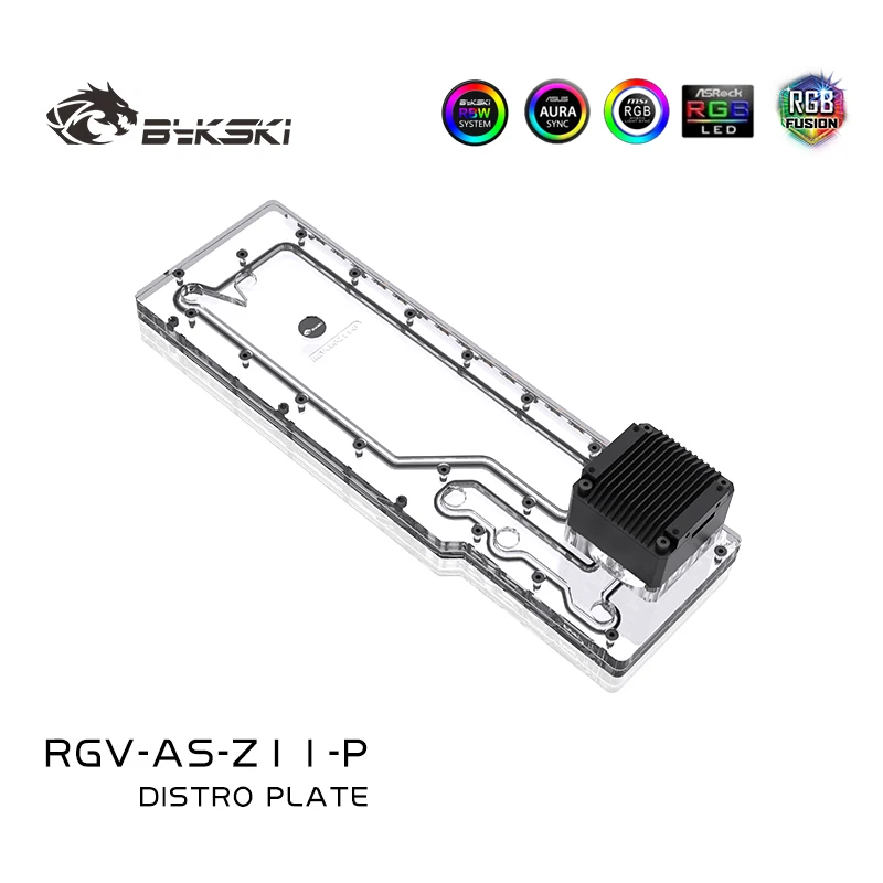 BYKSKI RGV-AS-Z11-P акриловый  – обзор и цена Distro Plate Ddc Pump Combo