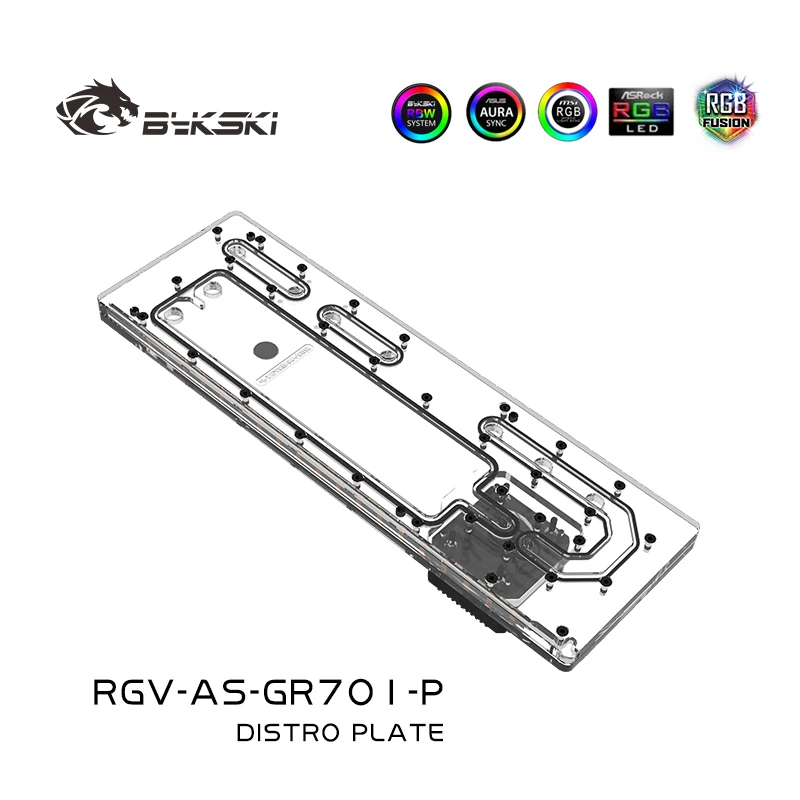 BYKSKI Distro Plate акриловый  – обзор и цена Distro Plate Ddc Pump Combo