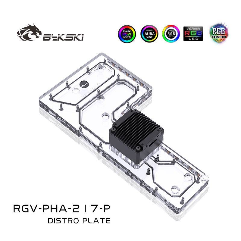 Bykski RGV-PHA-217-P Акриловая – обзор и цена Distro Plate Ddc Pump Combo